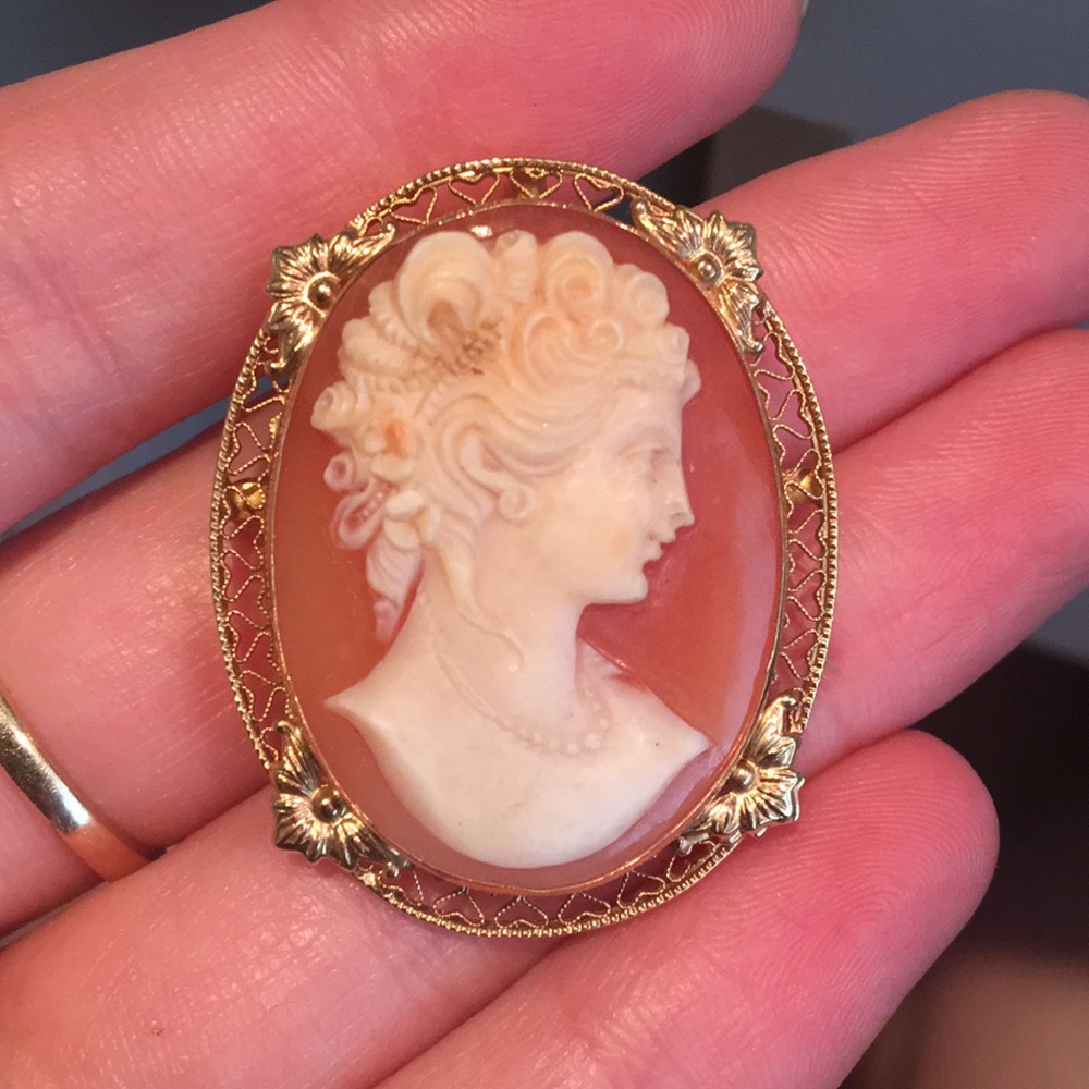 Vintage Cameo Brooch